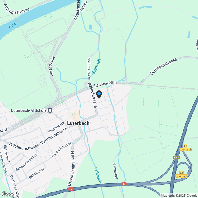 Zuhause zwischen Stadt und Natur (direkt neben dem Golfclub Wylihof) - Karte