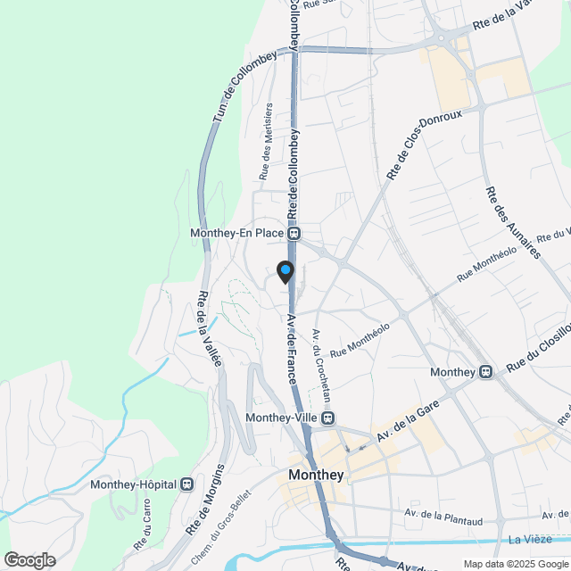 Appartement 3.5 Zimmer in Monthey - Karte