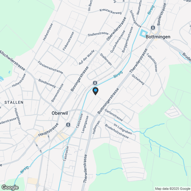 Neubau: 2.5-Zimmer-Wohnung mit grosszügigem Balkon oder Garten in Oberwil - Karte