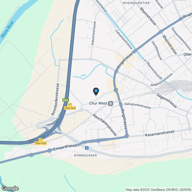 Chur - 3.5-Zimmerwohnung (Erstbezug) - Karte