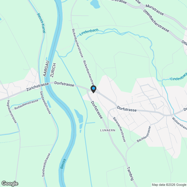 Exklusive Dachwohnung mit Bergsicht in Obfelden - Karte