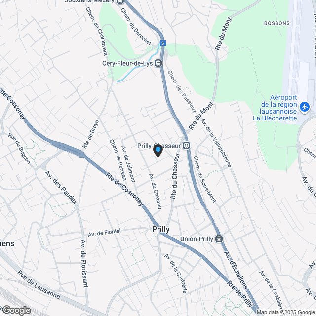 Neue Promotion Prilly Buissonnière - 2,5 Zimmer Erdgeschoss - Karte