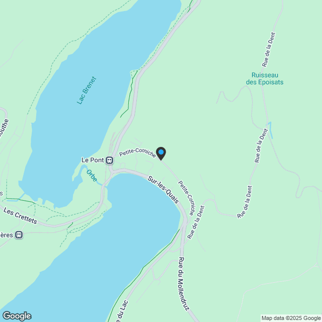 Promotion La Petite Corniche le Pont appartement lot B 4 de 2,5 p - Karte