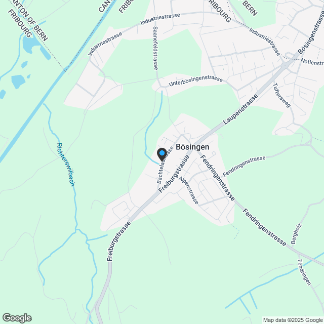 Moderne 4.5-Zimmer-Wohnung im Zentrum von Bösingen - Wohnen mit Ausblick - Karte