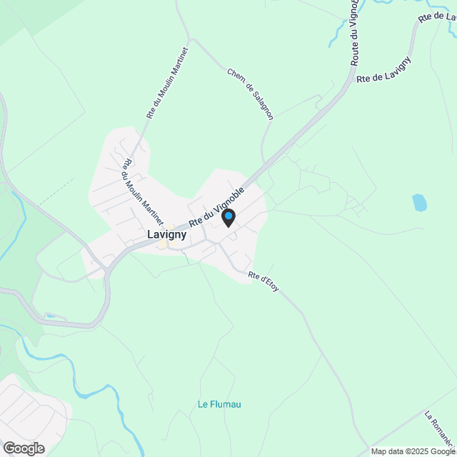 Neue 2,5-Zimmer-Wohnung mit Terrasse und Garten in Lavigny - Karte