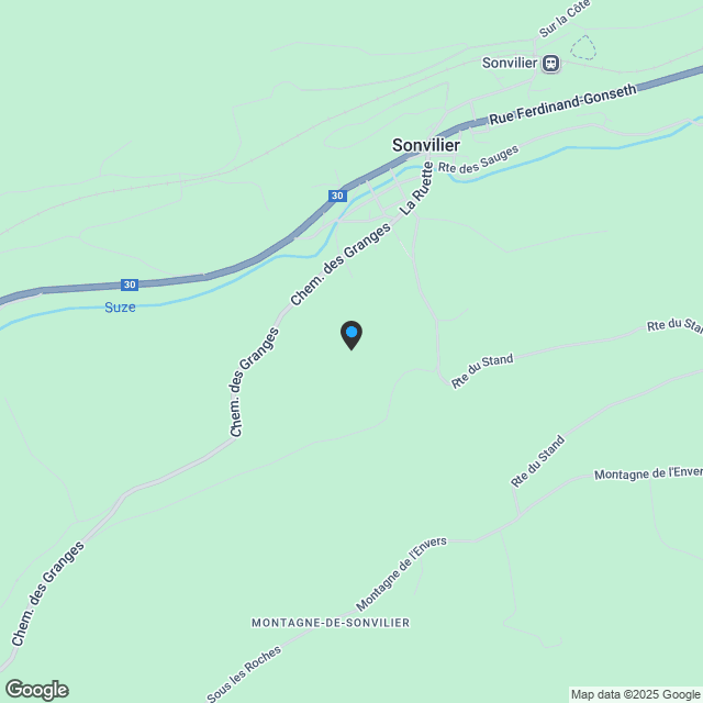 Villeret, neue Wohnungen von 3,5 Stück in der Nähe von St-Imier - Karte