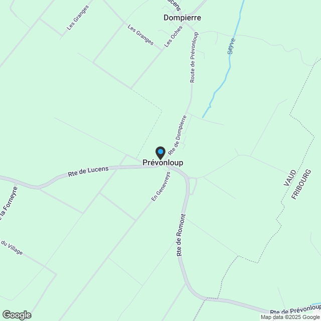 Wohnung mit 4.5 Zimmern in Prévonloup - Karte