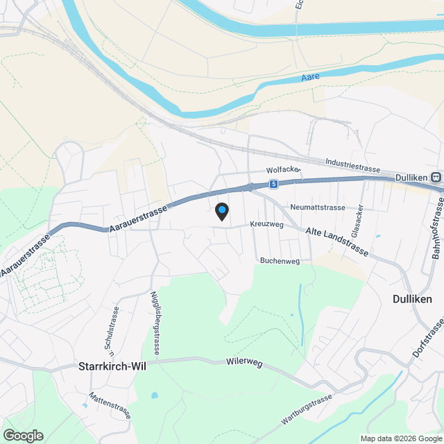 Neubauprojekt Dullirain Dulliken - Karte