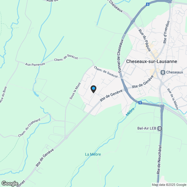 Charmant duplex 5.5 pièces de 178 m² avec jardin, à 10 minutes de Lausanne - Karte