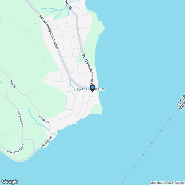 Villa in Kastanienbaum – an bester Lage mit Panoramablick auf See und Alpen - Karte