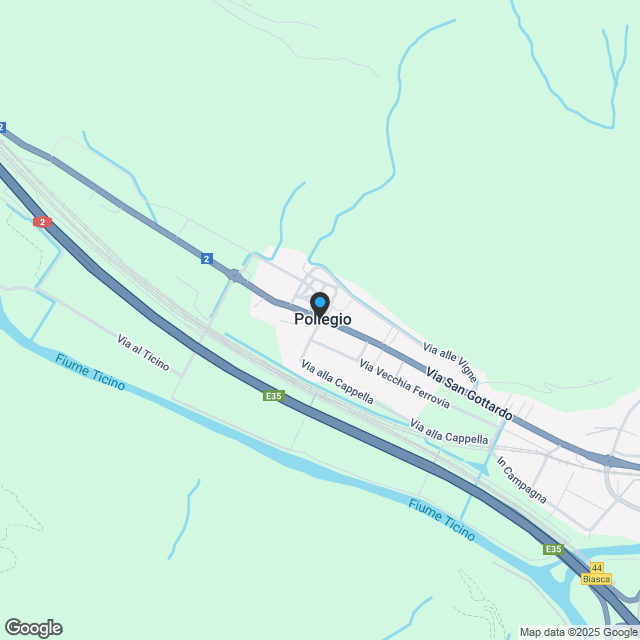 Zwei Einfamilienhäuser in Pollegio - Karte