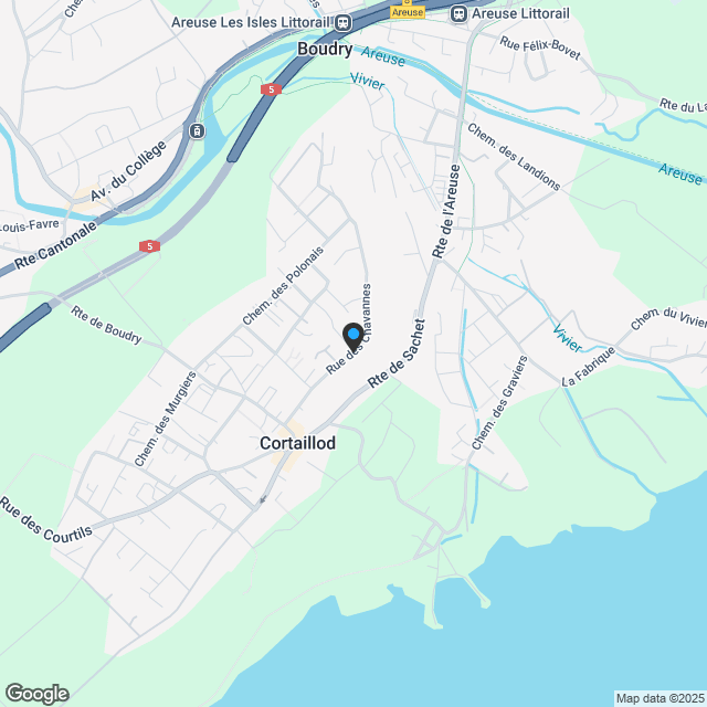 Lumineuse villa de 4,5 pièces avec magnifique vue sur le lac, les Alpes et le Littoral - Karte