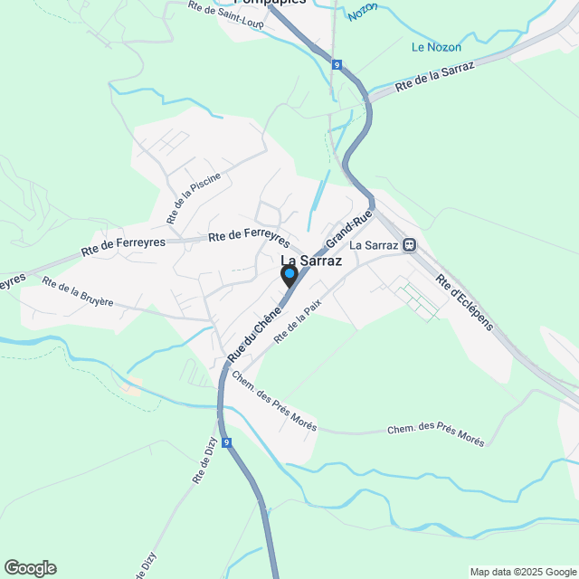 La Sarraz, appartement 2.5 pièces avec jardin, surface 75 m2 - Lot 1 - Karte