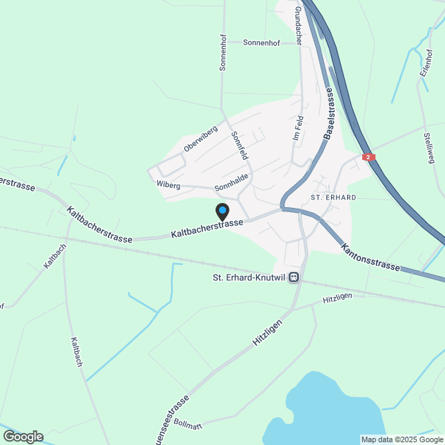 stadtnah und ländlich wohnen am-wiberg.ch in St. Erhard LU - Karte