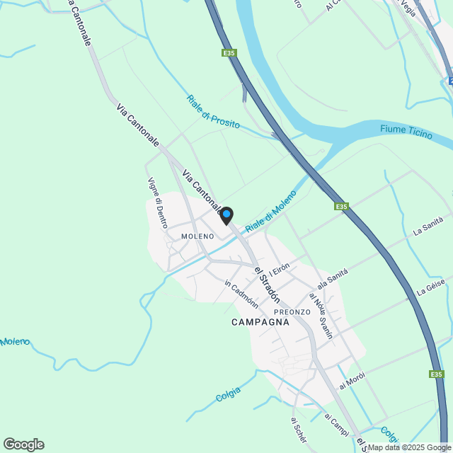 Nuove case unifamiliari con giardino a Moleno - Karte