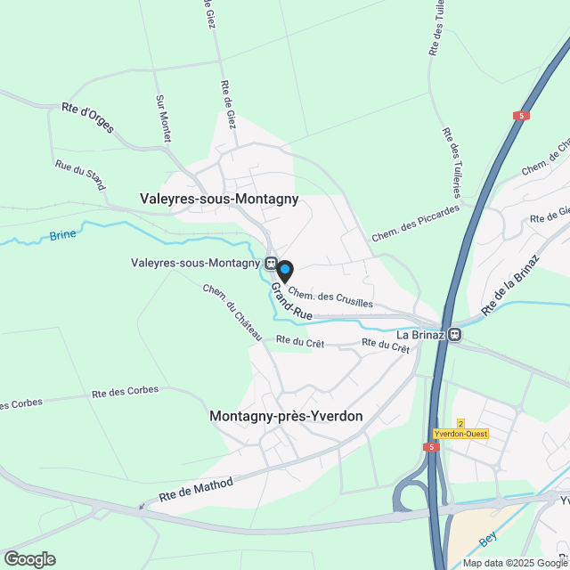 Ein paar Minuten von der Gemeinde Yverdon entfernt, neue Konstruktion von vier Villen mit etwa 160 m2 - Karte