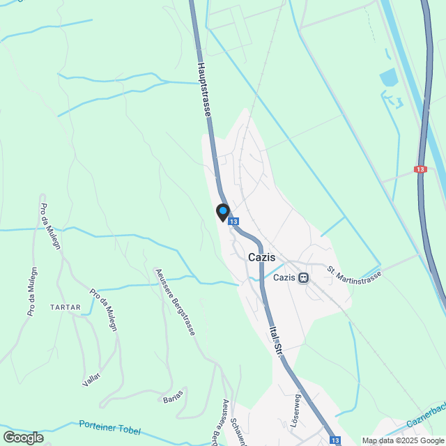 Neue 3.5-Zimmerwohnung in Cazis - Karte