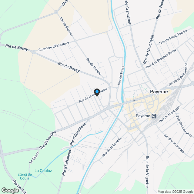 Payerne, zu verkaufen, 4.5-Zimmer-Wohnung, 2. Stock + Balkon - Karte