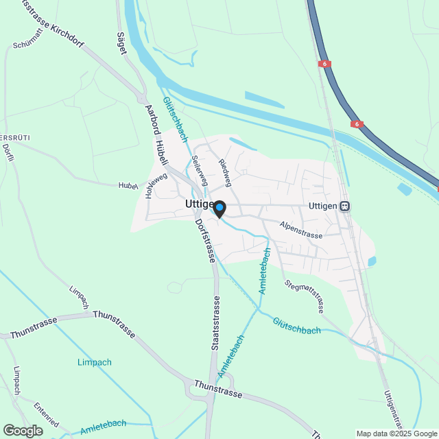 3.5 Zimmer - Eigentumswohnung am Bachweg in Uttigen ... - Karte