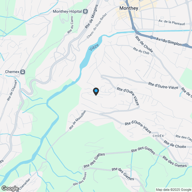 Wohnung mit 4,5 Zimmern in Choëx - Karte