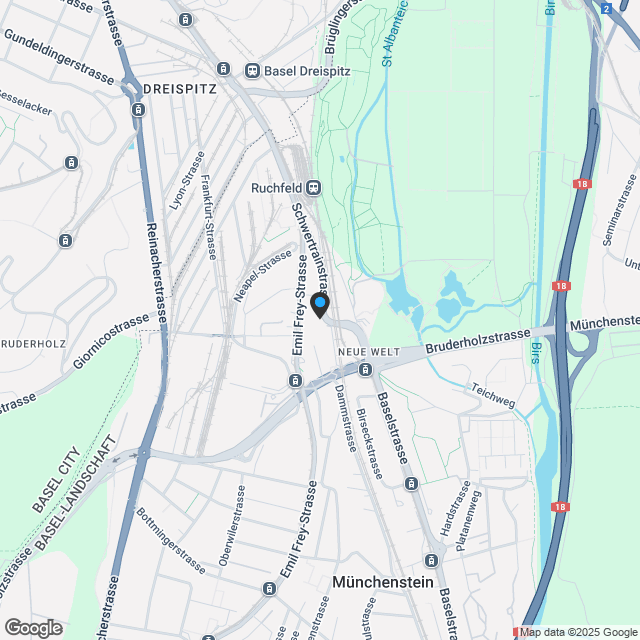 Neubauprojekt Schwertrainstrasse / Baustart ist erfolgt - Karte