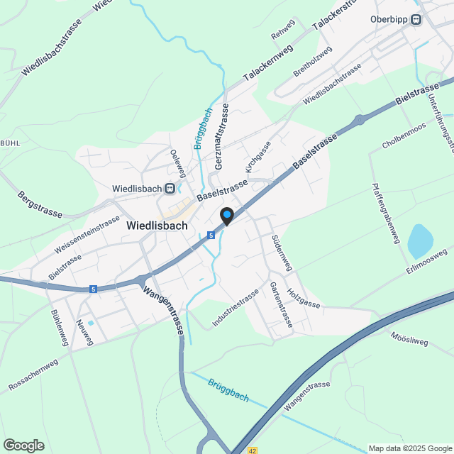 Hochwertige, topmoderne Neubauwohnungen mit Minergie-Standard in Wiedlisbach - Karte