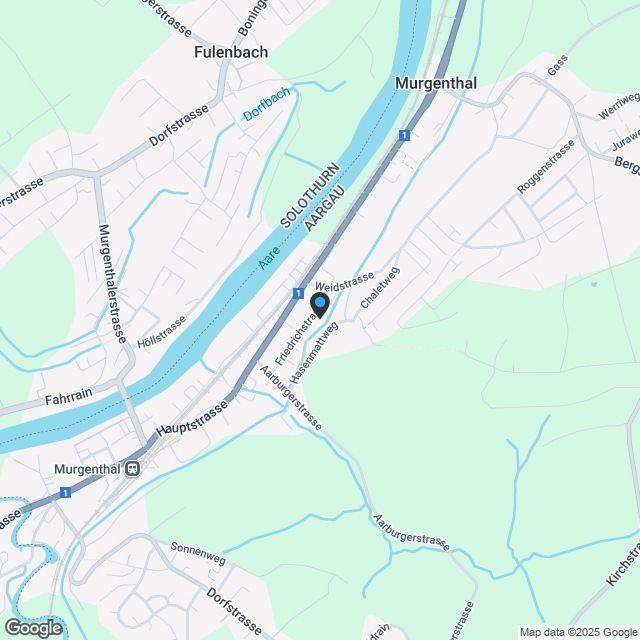 Modernes Einfamilienhaus in ruhiger Lage in Murgenthal - Karte