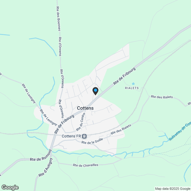 Zu verkaufen - Luxuriöse 2,5-Zimmer-Wohnung in Cottens (FR) - Karte