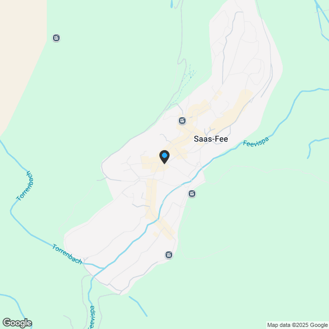 Residence du Glacier an zentraler ruhiger Lage. T5. Die Aussicht aus dieser Sousterrainwohnung ist eingeschränkt. - Karte