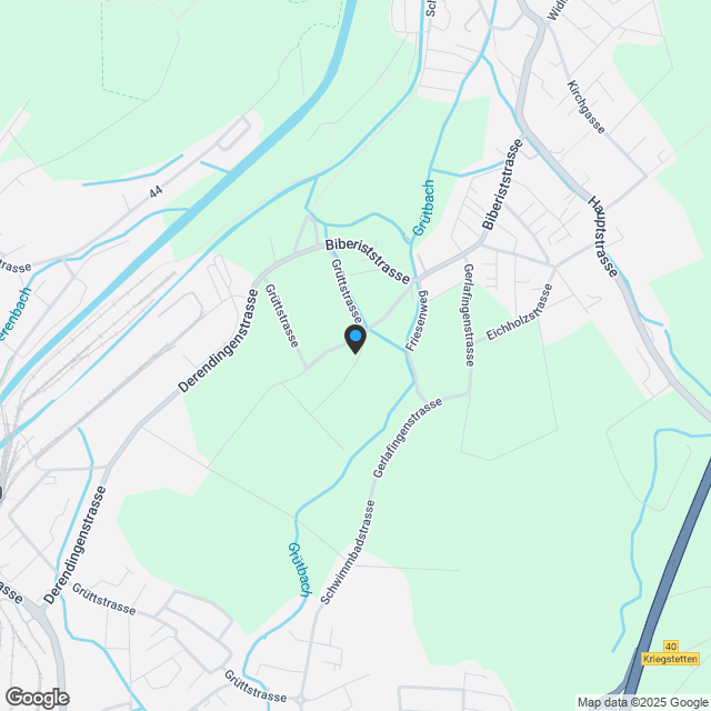 2.5 Zimmer Attikawohnung mit Fernsicht in Derendingen - Karte