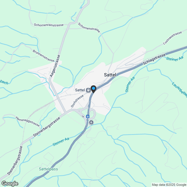 Neue, moderne 4.5-Zimmer-Wohnung mit Bergblick in Sattel - Karte