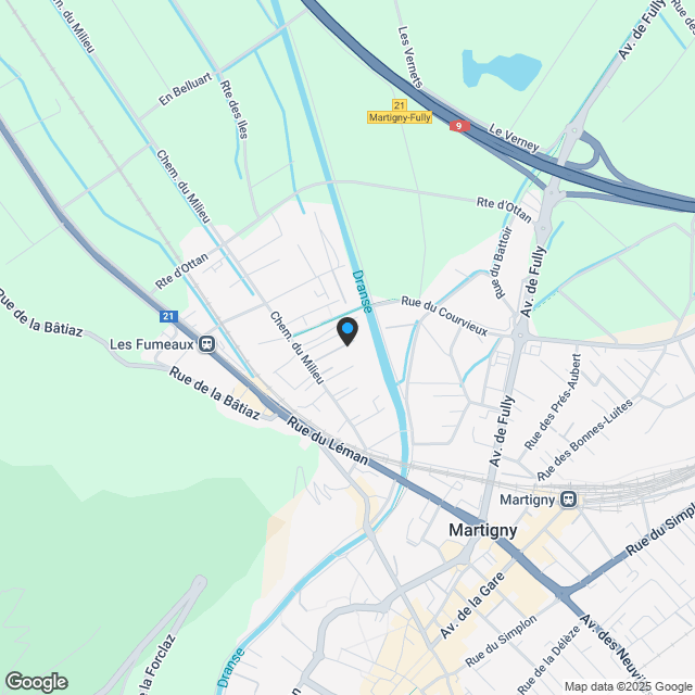 Sehr schönes 3.5-Zimmer-Wohnung zu verkaufen in Martigny - Bauarbeiten im Gange - Karte