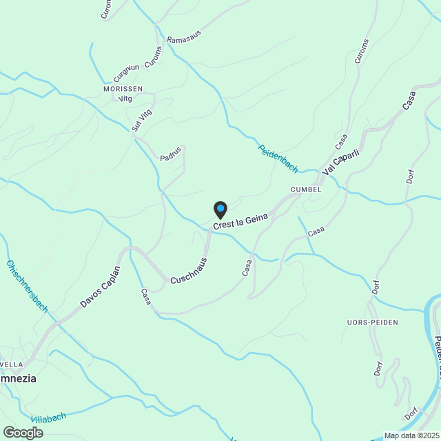 Einfamilienhaus mit Einliegerwohnung als Erstwohnsitz in Cumbel - Karte