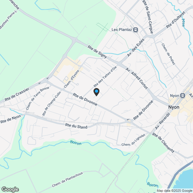 La Suettaz - Nyon - Karte