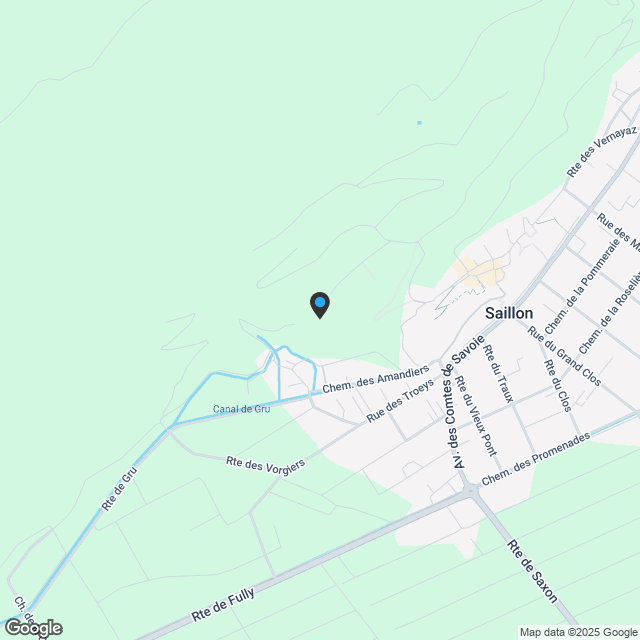 Ihre contemporary Villa in Saillon - Karte