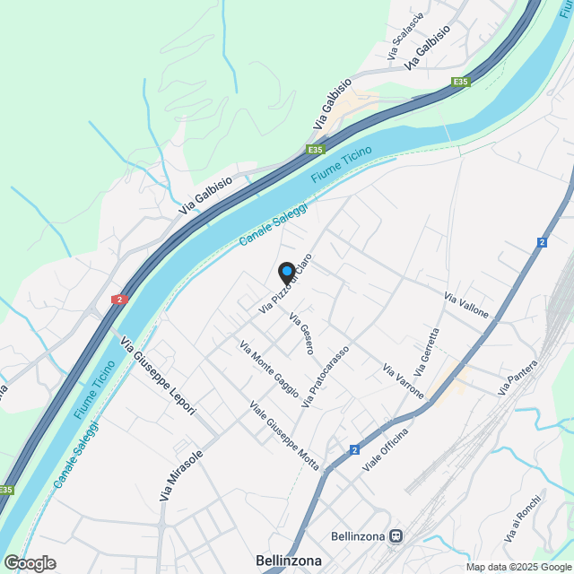 Moderne case in posizione residenziale e centrale a Bellinzona. - Karte