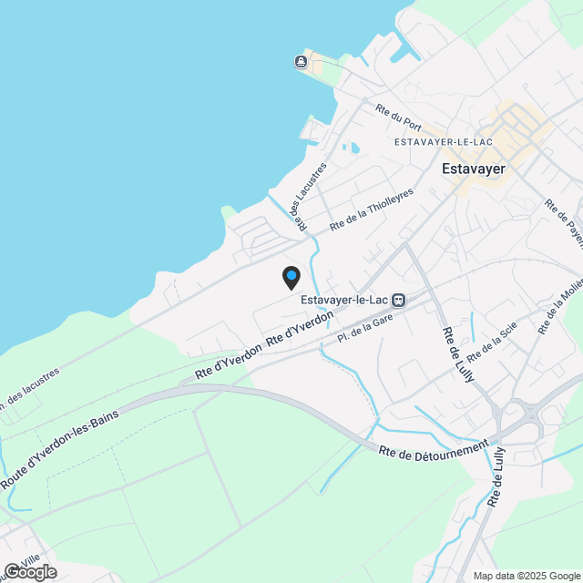 ***VERKAUFT*** Prachtvolle Architekten-Villa mit 5,5 Zimmern in Estavayer-le-Lac (Villa B) - Karte