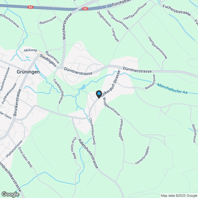 Grosszügige 5.5 Zimmer-Garten-Eigentumswohnung, 150m2 Wohnfläche, umgeben von Ruhe und Natur - Karte