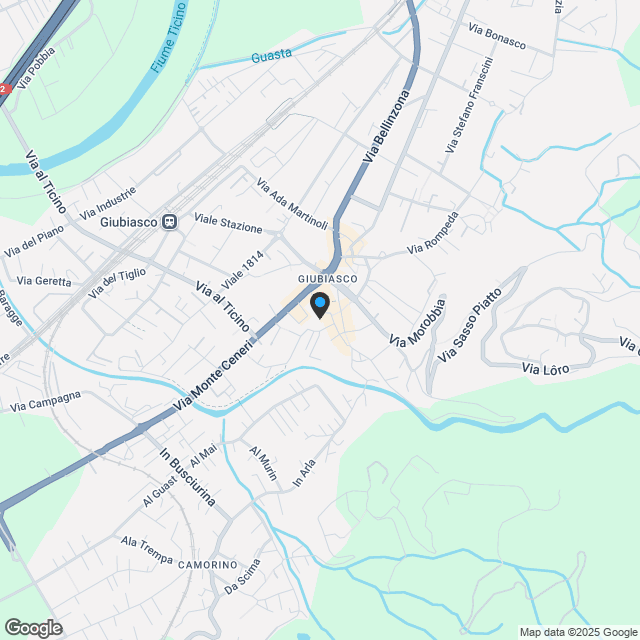 Giubiasco, Residenza Pron, Wohnung, 4.5 Zimmer, Zweite Etage Süd - Karte