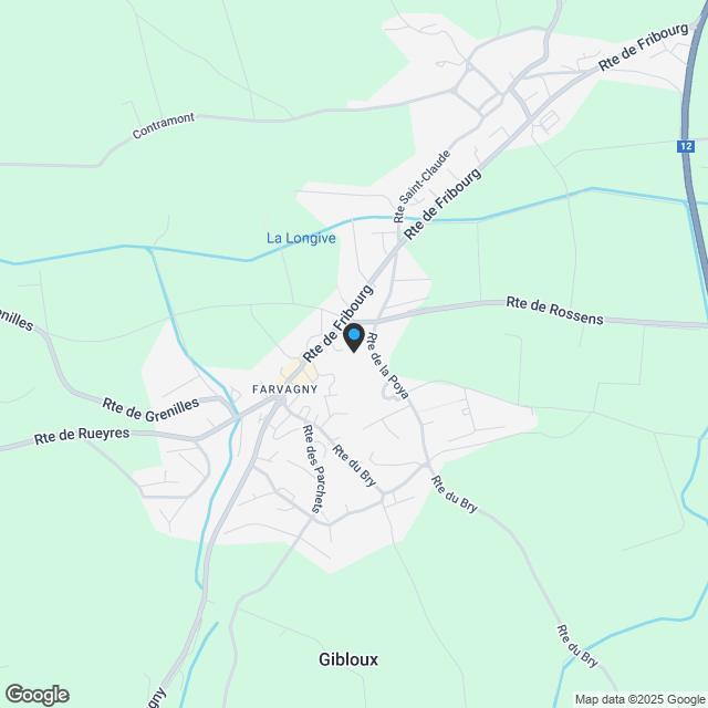 Moderne und ökologische Wohnung in Farvagny-le-Grand - Karte