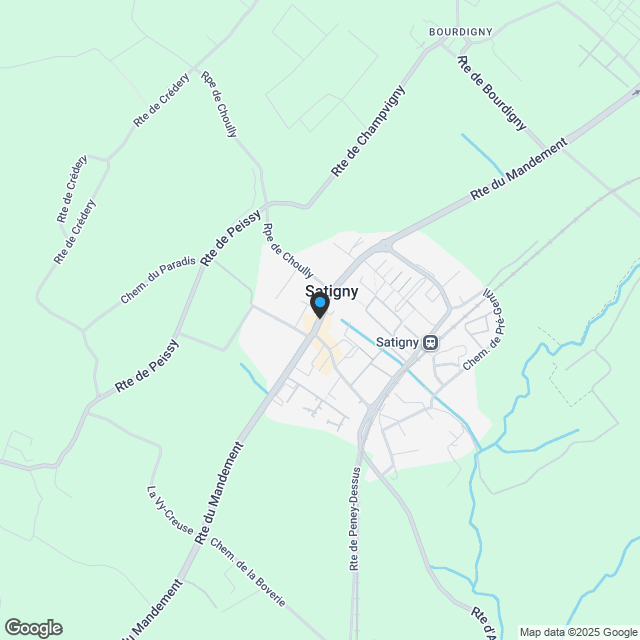Prächtige 6-Zimmer-Dachgeschosswohnung in Satigny - Karte