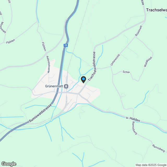 Dreifamilienhaus Gässli-Maisonettewohnung OG/DG West - Karte
