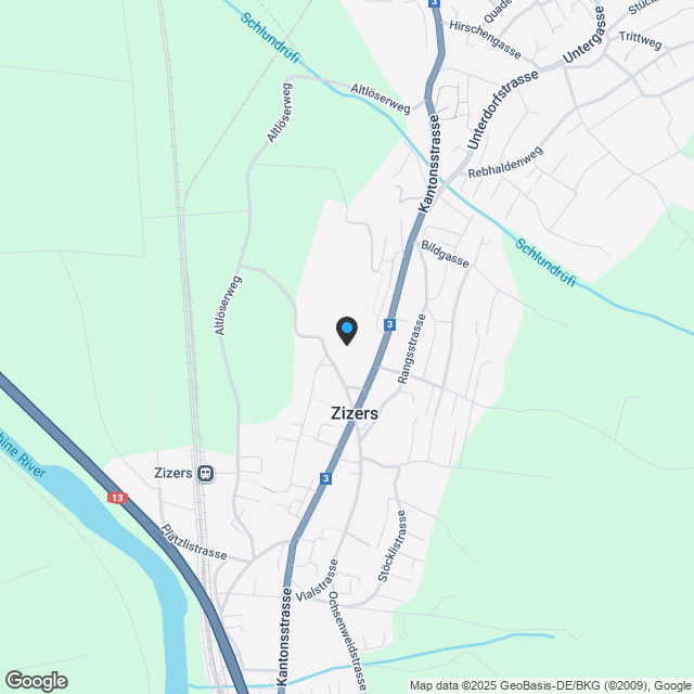 4.5-Zimmer-Gartenwohnungen an bester Lage in Zizers - Karte