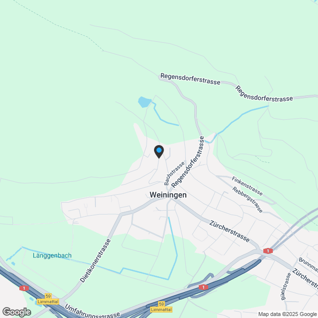 Neubauwohnung in Weiningen | Zu den Reben - Karte
