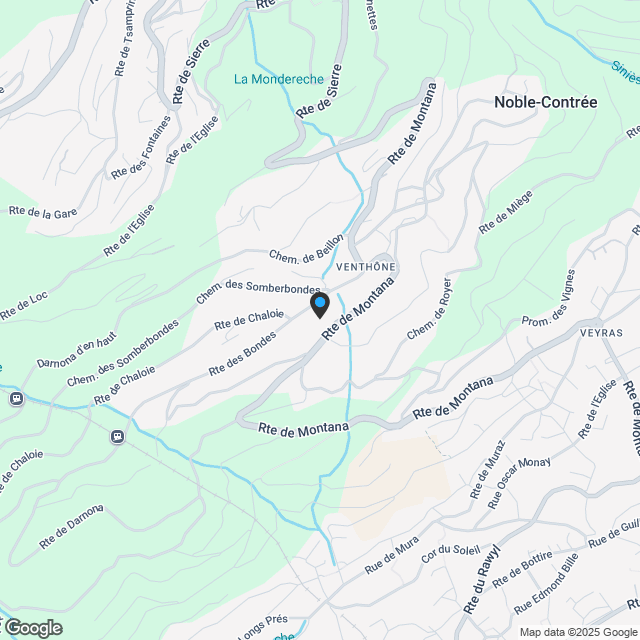 Einfamilienhaus mit 5.5 Zimmern in Venthône - Karte