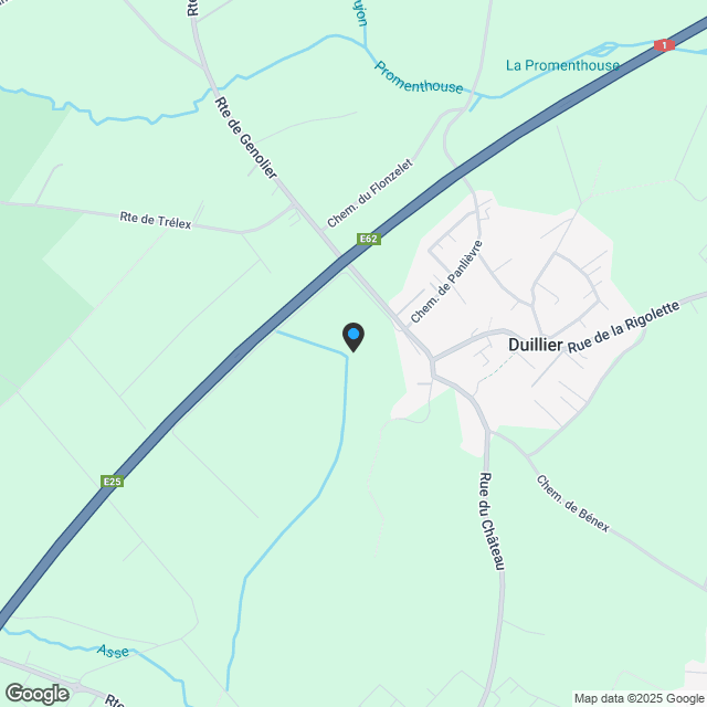 Die Morgen von Duillier - Karte