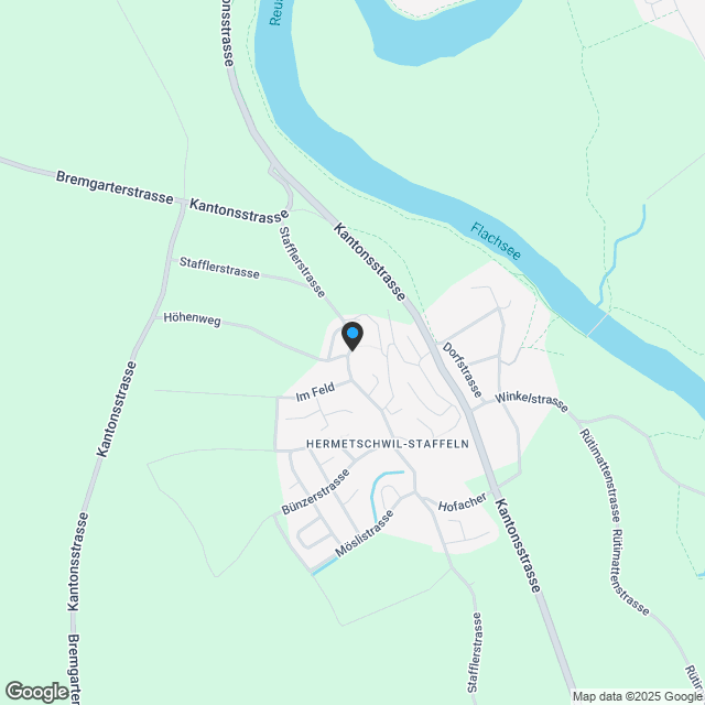 Moderne 3.5-Zimmerwohnung mit eigenem Garten in Heremetschwil-Staffeln - Karte