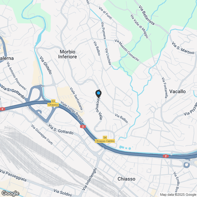 Mendrisio: Neues Apartment im Bau in Morbio Inferiore mit privatem Garten - Karte