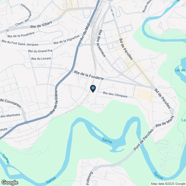 Prächtige 4,5-Zimmer-Wohnung in einem modernen Gebäude in Freiburg - Karte