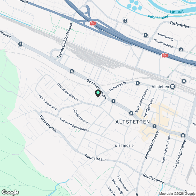 Farby - Erstvermietung in Zürich-Altstetten - Karte